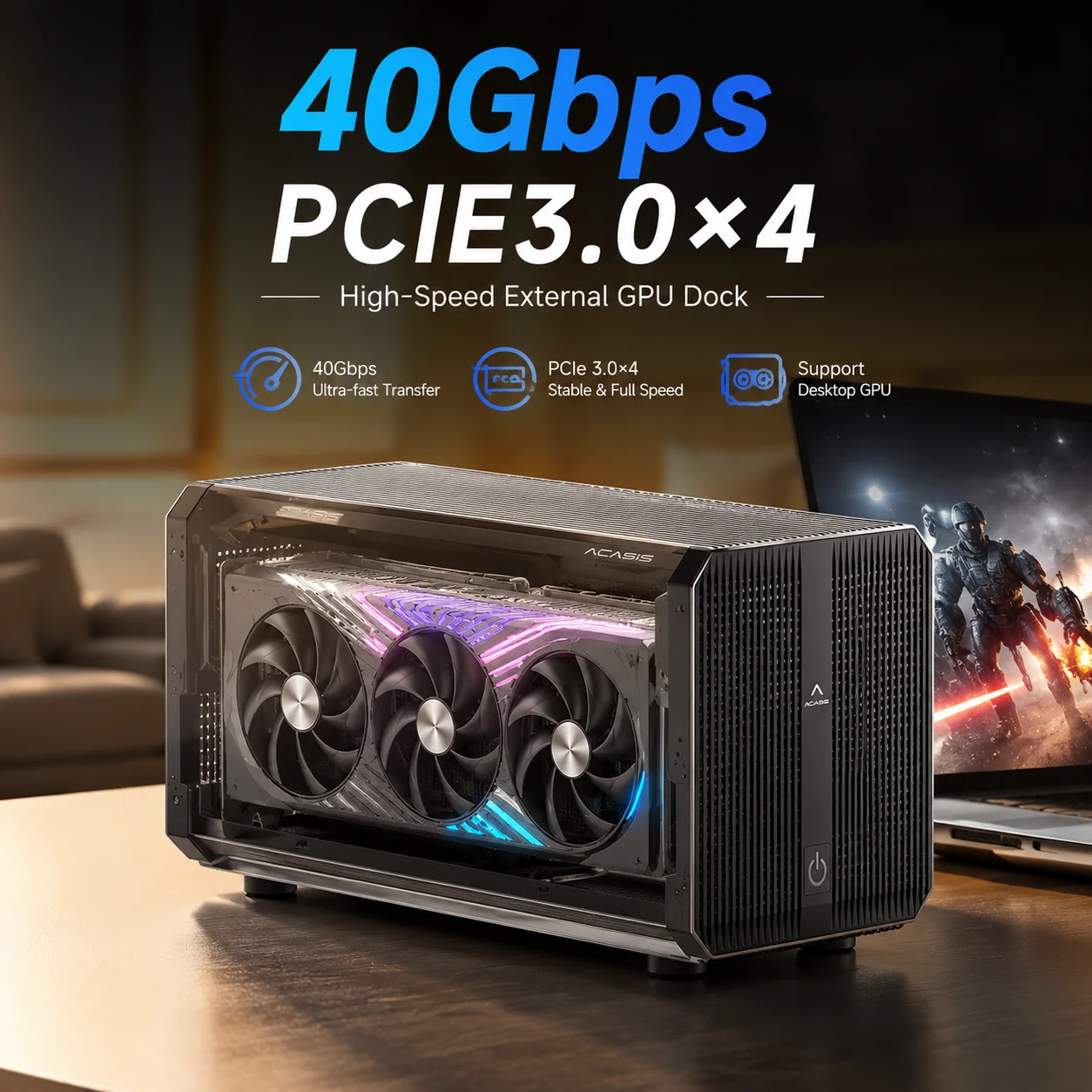 Gabinete eGPU Acasis 40Gbps co - Thunderbolt 4 External Gpu Enclosure avaliação e preço